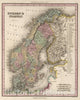 Historic Map - Sweden & Norway, 1836 Atlas - Vintage Wall Art