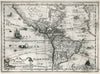 Historic Map : America noviter delineata, 1636 Atlas - Vintage Wall Art