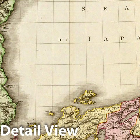 Historic Map : Japan, 1815, Vintage Wall Decor