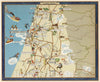 Historic Map : Israel, Tel Aviv. (to accompany) Israel in pictorial maps, 1957 Atlas , Vintage Wall Art