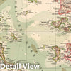 Historic Map : Aegean Sea 54. Agaisches Meer, 1925 Atlas , Vintage Wall Art