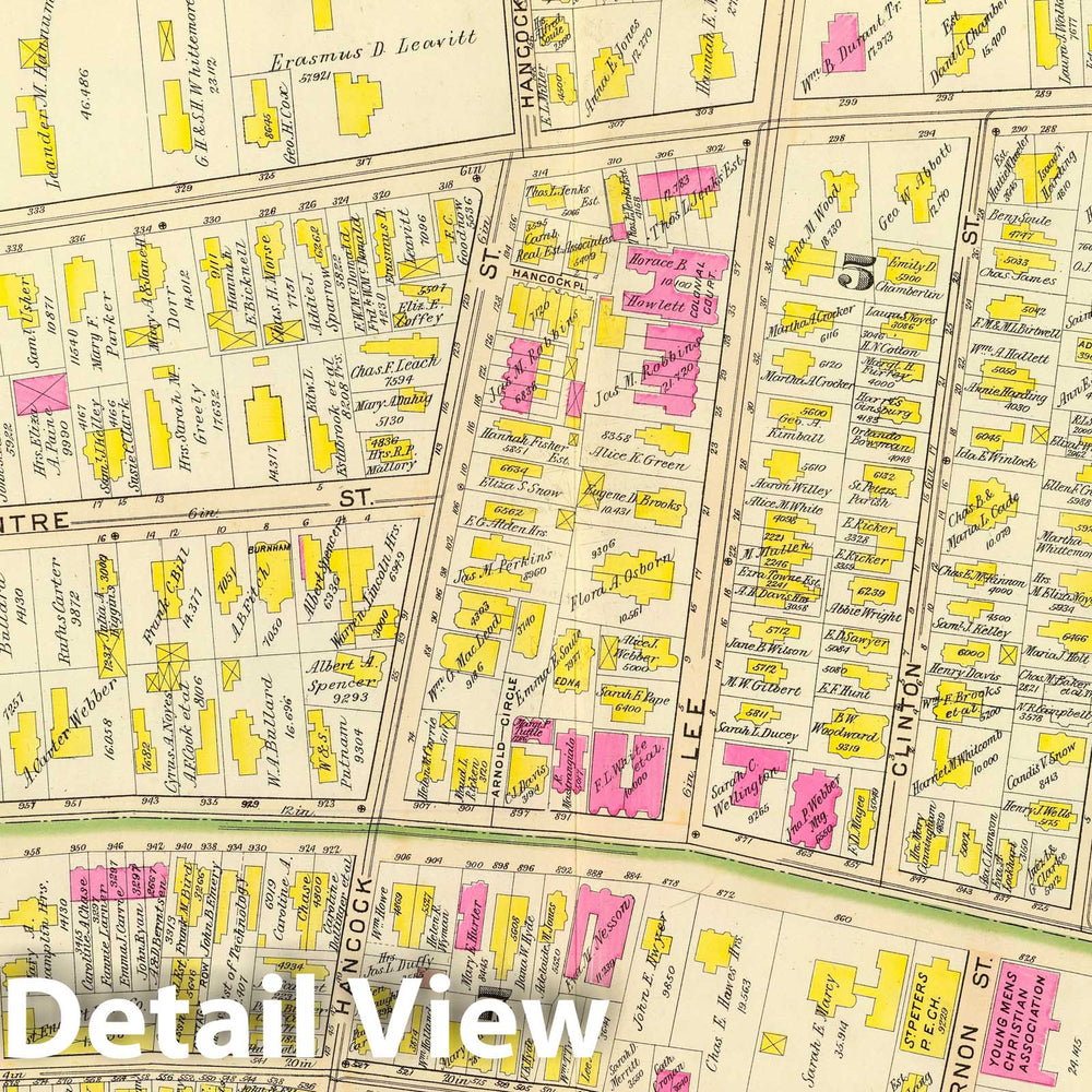 Historic Map : City Atlas - 1903 15. Wards 5, 7-8. - Vintage Wall Art