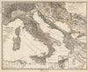 Historic Map : Italy, 1865 Italia, Gallia cisalpina, Sicilia, Sardinia, Corsica ab adventu Gallorum usque ad bellum Marsicum. , Vintage Wall Art