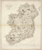 Historic Map : 1814 Ireland. - Vintage Wall Art