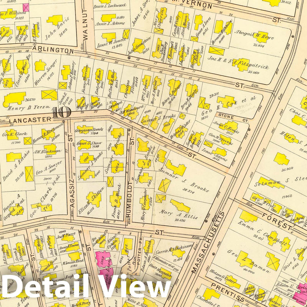 Historic Map : City Atlas - 1903 26. Wards 10-11. - Vintage Wall Art