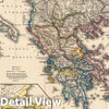 Historic Map : Greece; Turkey, Balkan Peninsula 1865 Graecia, Macedonia, Thracia etc. inde a belli Peloponnesiaci tempore. , Vintage Wall Art