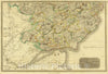 Historic Map : Scotland, 1832 Angusshire S. , Vintage Wall Art