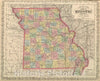 Historic Map : 1859 Missouri. - Vintage Wall Art