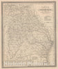 Historic Map : 1848 Georgia. v1 - Vintage Wall Art