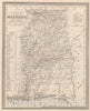 Historic Map : 1848 Alabama. - Vintage Wall Art