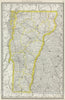 Historic Map : National Atlas - 1889 Vermont. - Vintage Wall Art