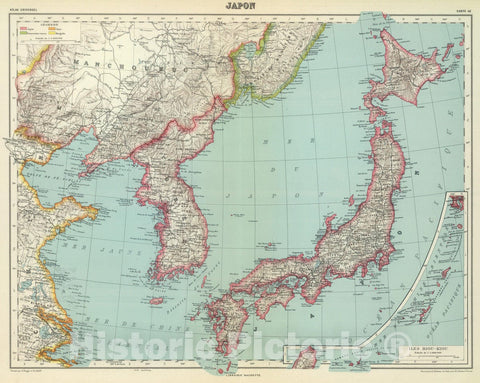 Historic Map : 1935 Japan. - Vintage Wall Art