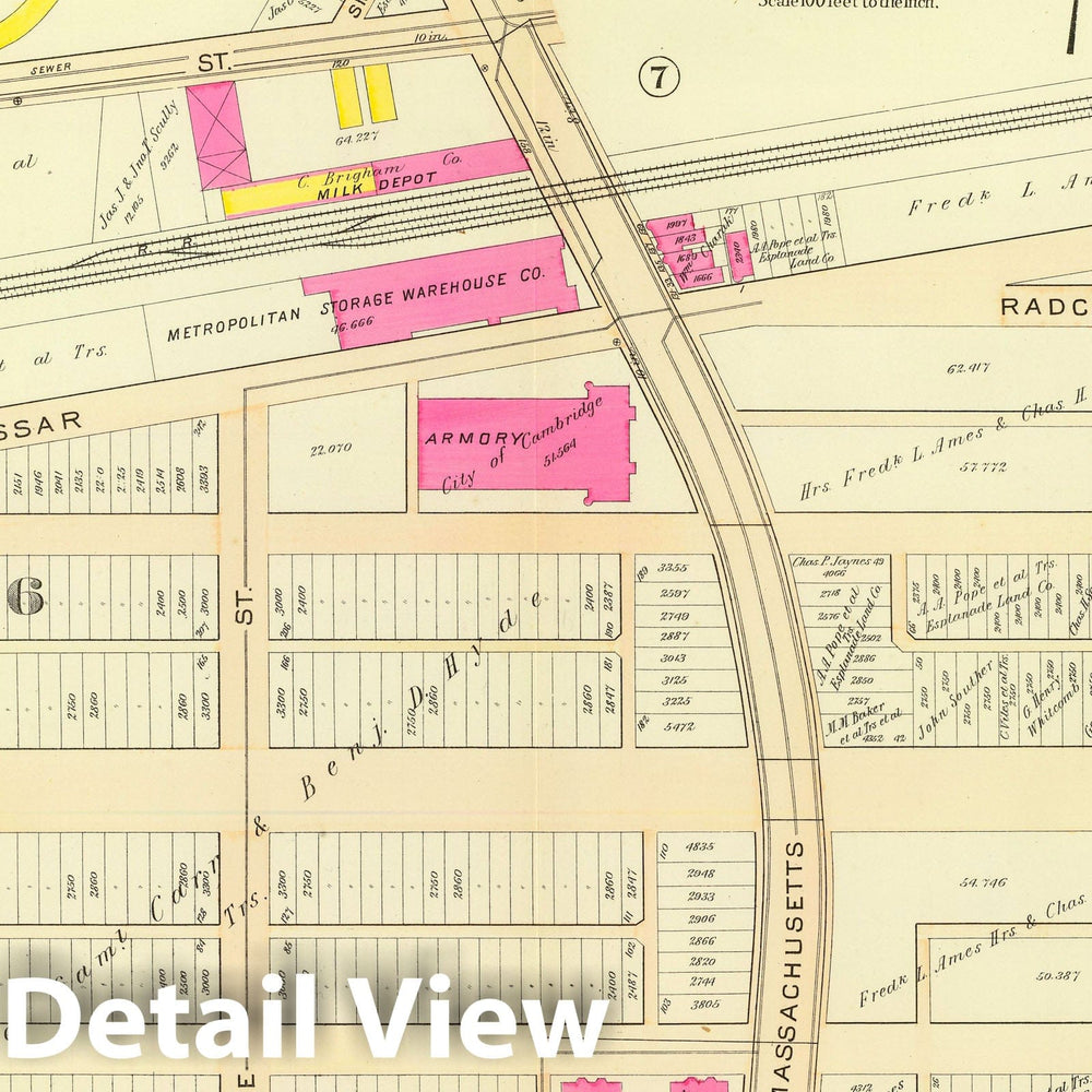 Historic Map : City Atlas - 1903 2. Wards 4,6. - Vintage Wall Art