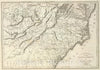 Historic Map : United States, Kentucky, 1807 Carte des Provines Meridionales des Etats-Unis. , Vintage Wall Art