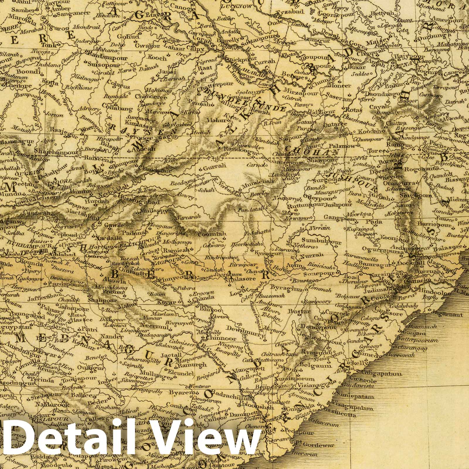 Historic Map : India; Pakistan, Southwest Asia 1814 Indostan. , Vintage Wall Art
