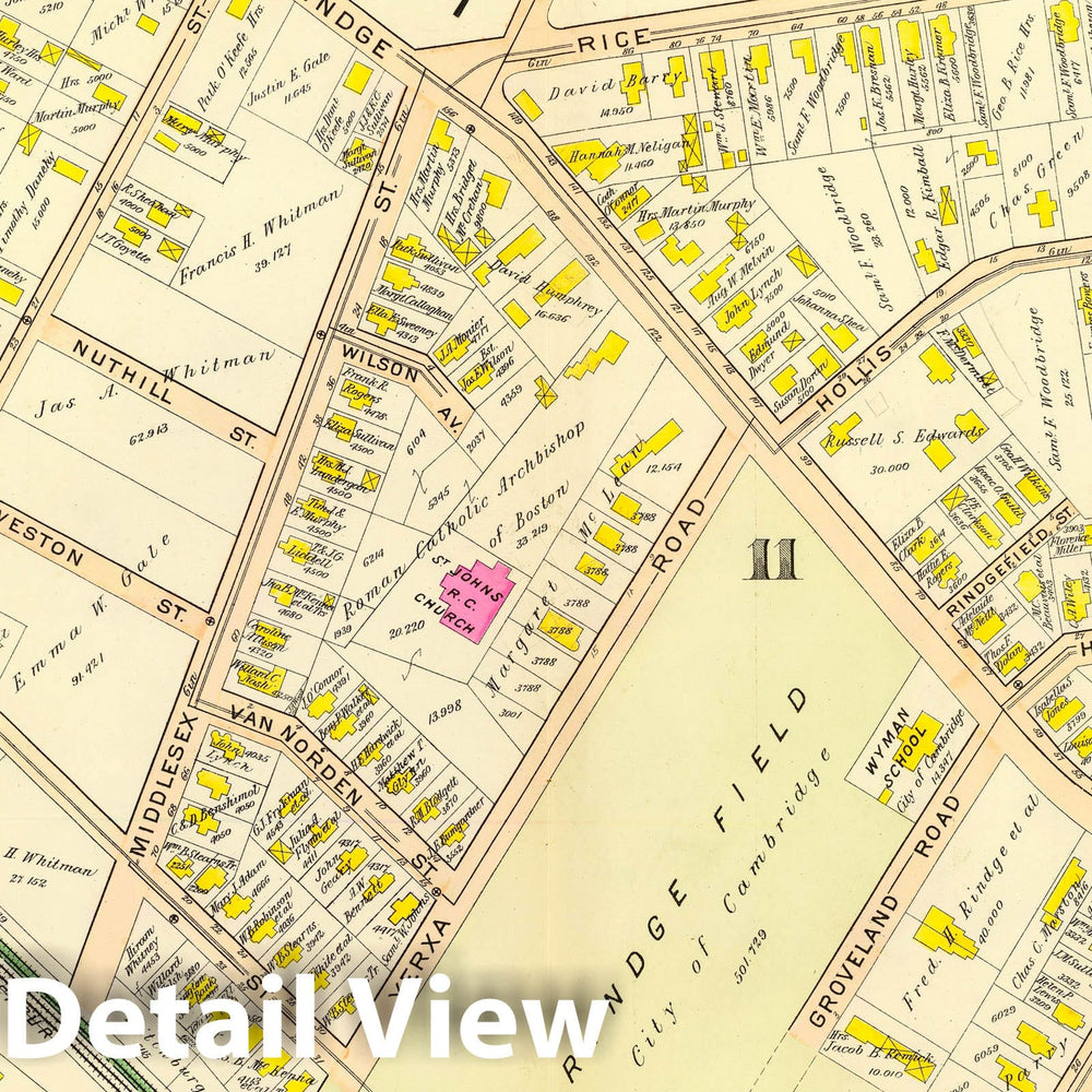 Historic Map : City Atlas - 1903 28. Wards 10-11. - Vintage Wall Art