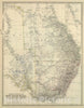 Historic Map : 1879 South Australia, New South Wales, Victoria & Queensland. - Vintage Wall Art