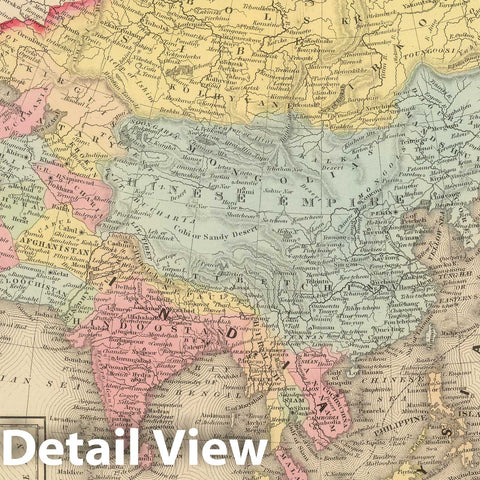 Historic Map : 1859 Asia. v1 - Vintage Wall Art