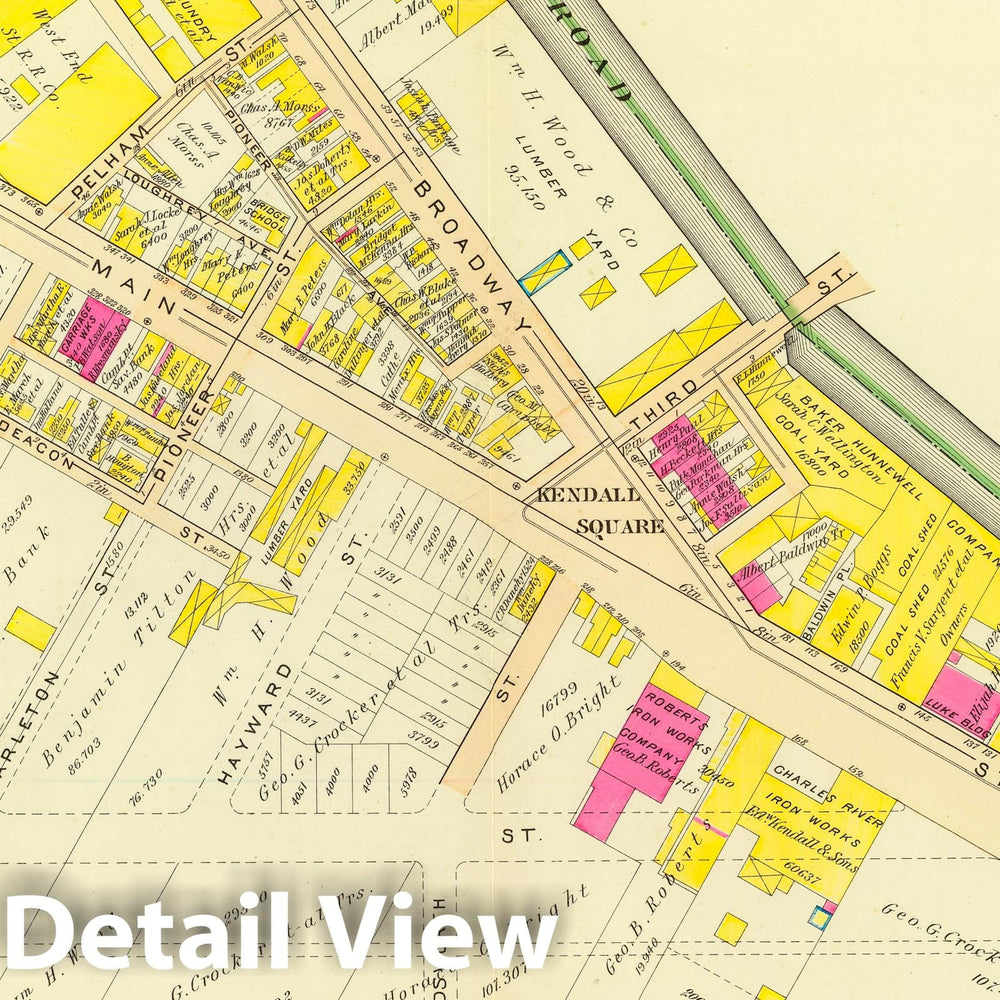 Historic Map : City Atlas - 1903 1. Ward 4. - Vintage Wall Art