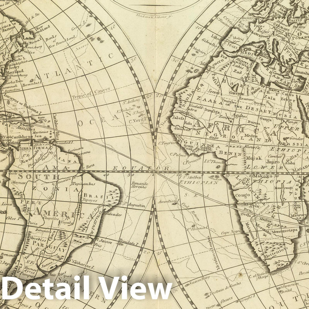 Historic Wall Map : 1824 Map of the World - Vintage Wall Art