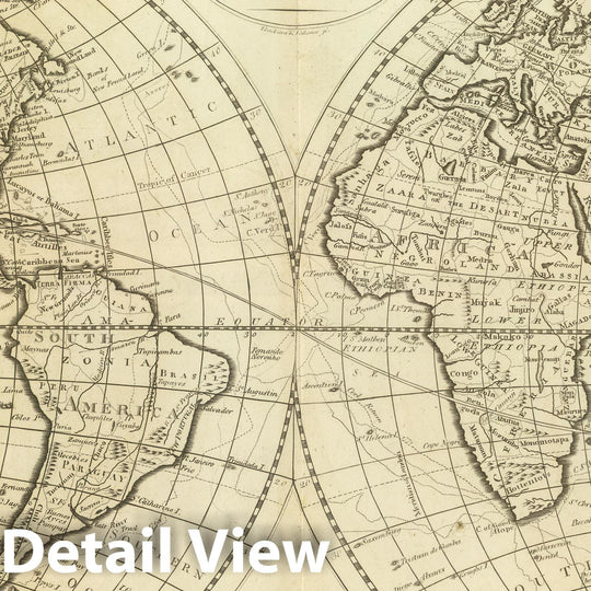 Historic Wall Map : 1824 Map of the World - Vintage Wall Art