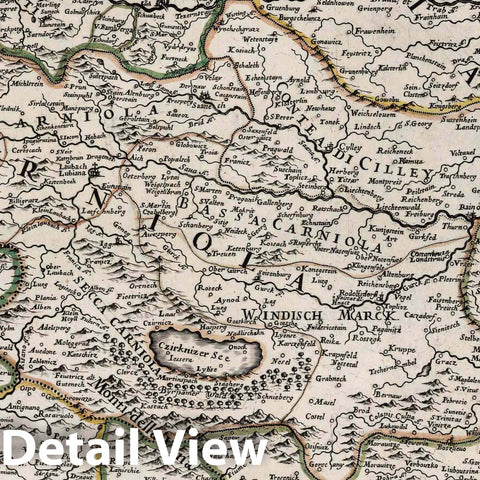 Historic Map : Austria, , Europe 1686 Li Ducati di Stiria, Carintia e Caniola et altri Stati , Vintage Wall Art