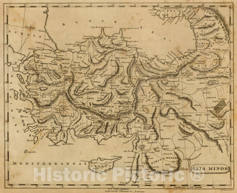 Historic Map : 1812 Asia Minor. - Vintage Wall Art