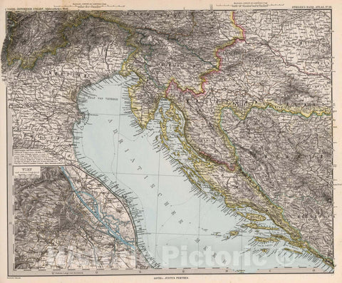 Historic Map : Bosnia and Herzegovina , Vienna (Austria), 1882 Osterreich_Ungarn, Sudwestlicher Blatt (Austro-Hungarian Empire, Southwest Sheet). , Vintage Wall Art