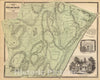 Historic Wall Map : 1868 Woodlawn Cemetery. - Vintage Wall Art