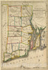 Historic Wall Map : 1814 State of Rhode Island. - Vintage Wall Art