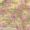 Historic Map : 1850 Indiana. - Vintage Wall Art