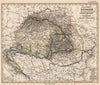 Historic Map : Bulgaria, 1853 Galizien, Ungarn mit Slavonien und Croatien (Hungary, Romania, Bulgaria, Croatia). , Vintage Wall Art