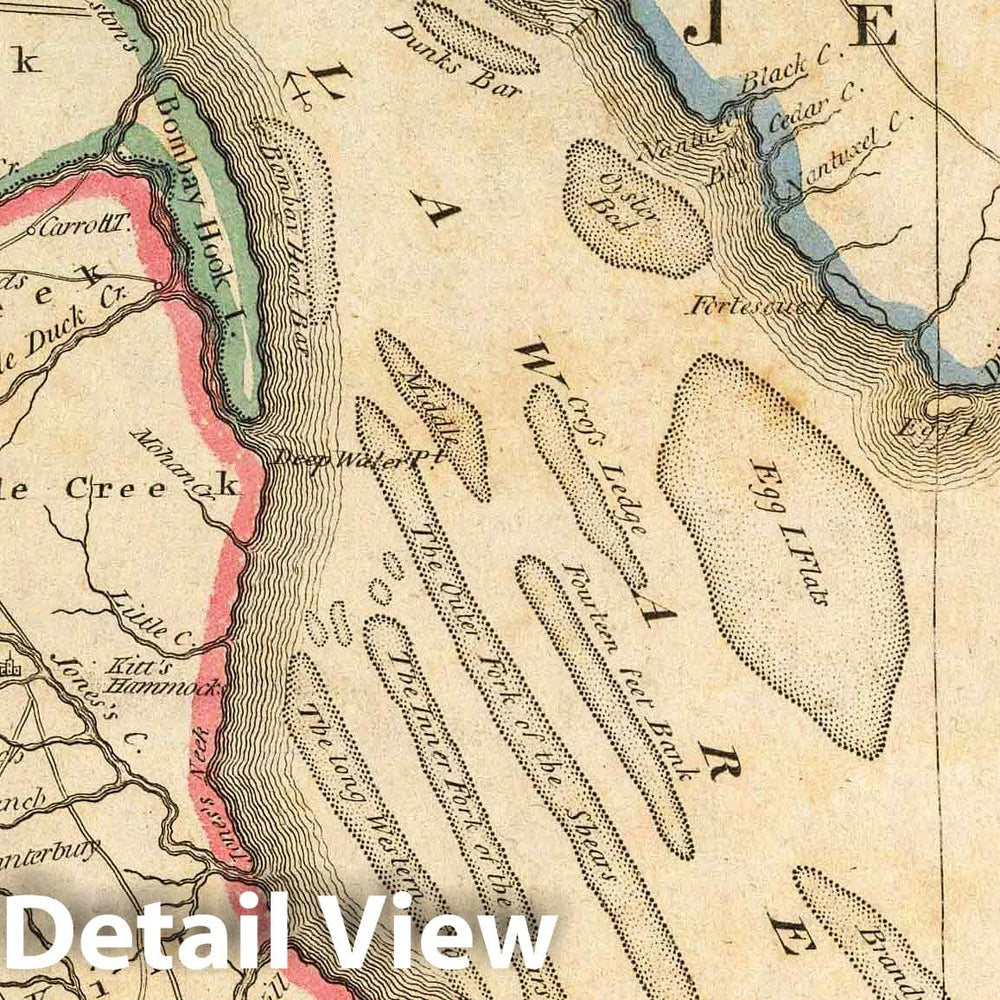 Historic Map : 1814 Delaware. - Vintage Wall Art