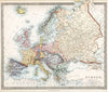 Historic Map : 1865 Europe. v1 - Vintage Wall Art