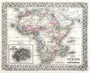 Historic Wall Map : 1874 Map of Africa, showing its most recent discoveries - Vintage Wall Art