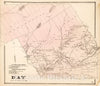 Historic Map : 1866 Day, Saratoga County, New York. - Vintage Wall Art