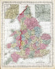 Historic Map : 1859 England. v1 - Vintage Wall Art