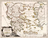 Historic Wall Map : 1670 Southern Part of Turkey in Europe. - Vintage Wall Art