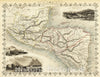 Historic Map : 1851 Central America. - Vintage Wall Art