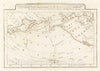 Historic Map : Map of the Discoveries made by Capts. Cook & Clarke in the Years 1778 & 1779. - Vintage Wall Art