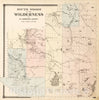 Historic Map : 1865 South Woods or the Wilderness in St. Lawrence County, Saint Lawrence County, New York. - Vintage Wall Art