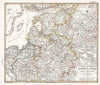Historic Map : Russian Federation, Baltic Countries 1852 Ostsee-Laender und Inneres Russland bis Moskau. (Baltic Countries and Russia). , Vintage Wall Art