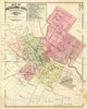 Historic Map - Map of Petaluma City. 1877, Atlas - Vintage Wall Art
