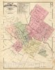 Historic Map - Map of Petaluma City. 1877, Atlas - Vintage Wall Art