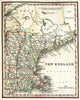 Historic Map : National Atlas - 1828 New England - Vintage Wall Art