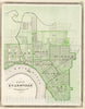 Historic Map : 1876 Plan of Evansville, Vanderburgh Co. - Vintage Wall Art