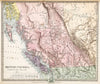Historic Map : 1865 British Columbia, Vancouver Island &c. - Vintage Wall Art