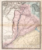 Historic Map : 1856 India XII. The Punjab with part of Afghanistan, Kashmeer, Sinde &c. - Vintage Wall Art