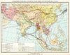 Historic Map : 1959 13. Vazhneyshie Puteshestviya i posol'stva Varodov Indii i Yugo-Vostochnoy Azii. - Vintage Wall Art