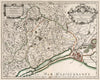 Historic Map : Montpellier , France 1706 Le Diocese de Montpellier. , Vintage Wall Art
